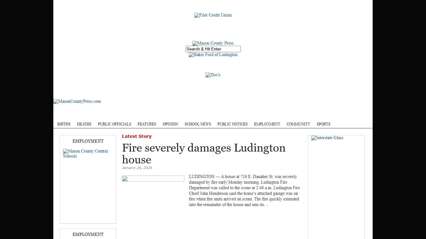 MasonCountyPress.com Mason County's E-Edition